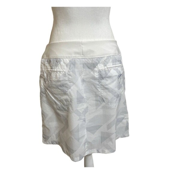 Nike Women's M Golf Tour Performance White & Gray Skirt Two Layer Mesh 456161 - Picture 3 of 7